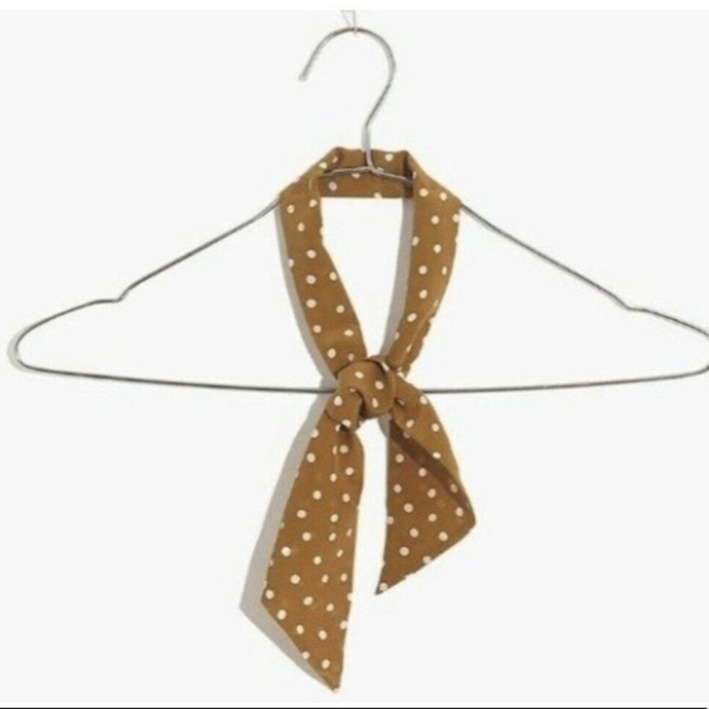 NWOT Madewell Silk Skinny Bandana Tan